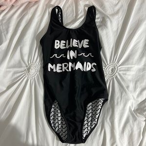 Believe in Mermaids one piece swim suit !!